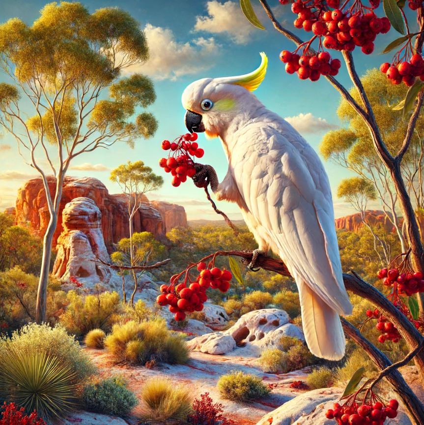 Vögel in Australien neutralisieren Gifte in Beeren durch Aufnahme von Mineralien